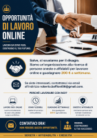 OPPORTUNITÀ DI LAVORO ONLINE